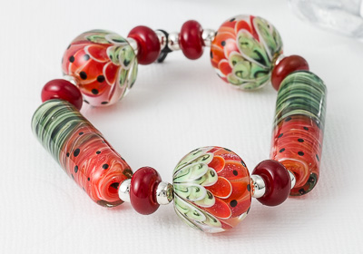 Melon Lampwork Bead Collection