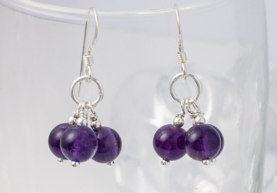 Amethyst Sterling Silver Earrings