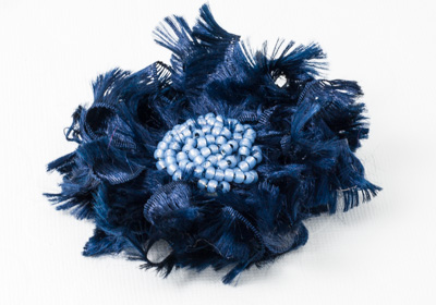 Blue Flower Brooch