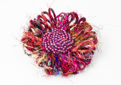 Silk Flower Brooch