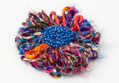 Silk Flower Brooch