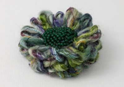 Heather Flower Brooch