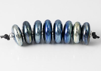 Silver Glass Spacer Beads