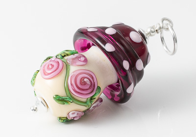 Lampwork Toadstool Pendant