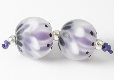 Dahlia Lampwork Beads