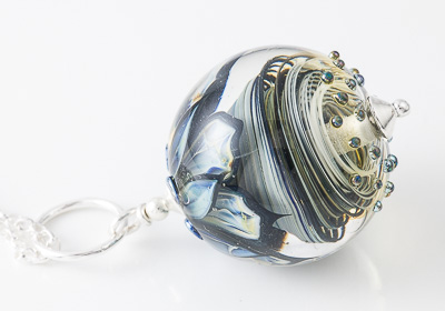 Large Swirly Lampwork Pendant