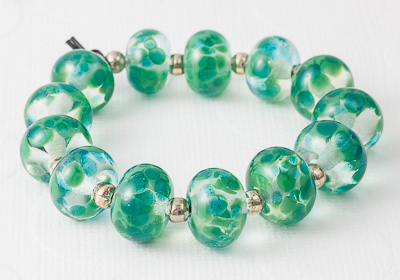 Green Fritty Beads
