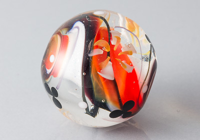 Large Lampwork Swirly Bead