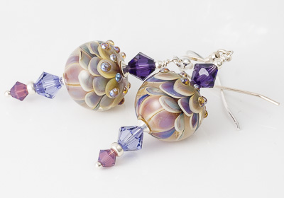 Pastel Lampwork Earrings