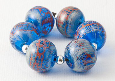 Lampwork Beads - "Lightning"