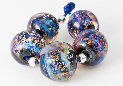 Swirly Lampwork Beads