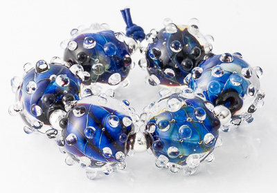 Lampwork Bumpy Beads