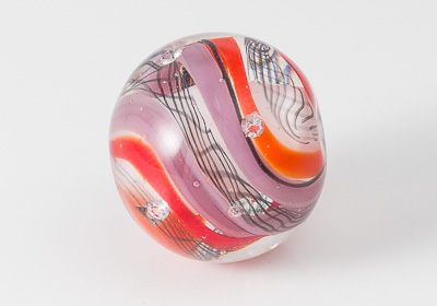 Swirly Lampwork Bead