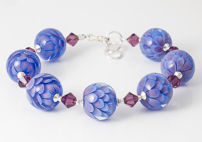 Lampwork Dahlia Set