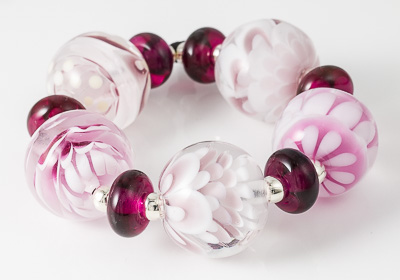Pink Lampwork Bead Collection
