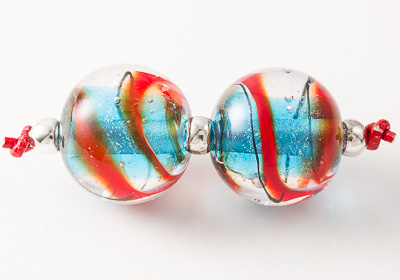 Dichroic Lampwork Beads