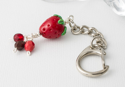 Strawberry Handbag Charm