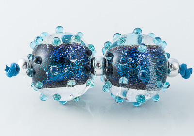 Dichroic Lampwork Beads