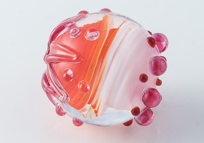 Lampwork Dahlia Bead