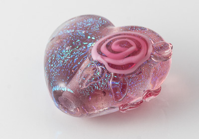 Dichroic Heart Bead