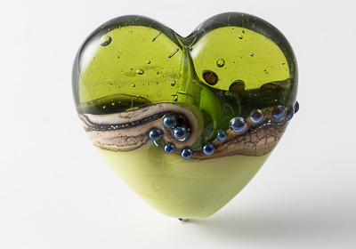 Lampwork Heart Bead