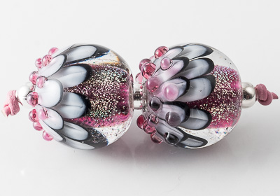 Lampwork Dahlia Beads