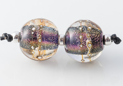 Dichroic Lampwork Beads