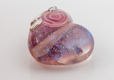 Dichroic Heart Bead