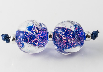 Dichroic Lampwork Beads