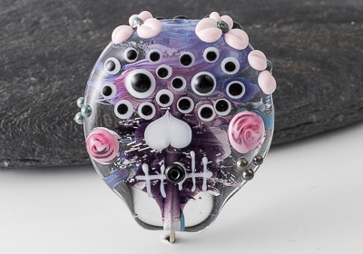 Lampwork Skull Bead