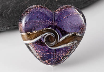 Lampwork Heart Bead