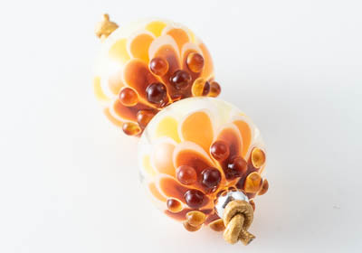 Dahlia Lampwork Bead