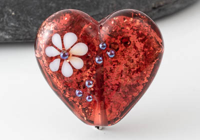 Lampwork Heart Bead