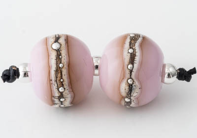 Pink Lampwork Beads