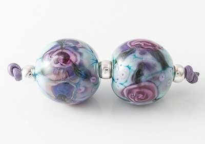 Rose Lampwork Beads