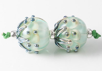 Lampwork Dahlia Beads