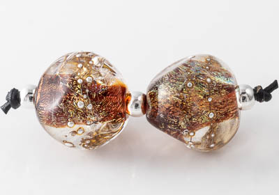 Dichroic Lampwork Beads