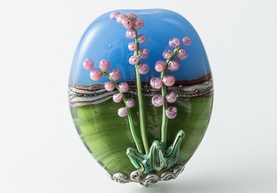 Foxglove Lampwork Bead