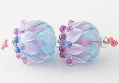 Lampwork Dahlia Beads