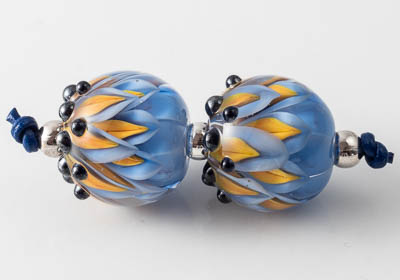 Lampwork Dahlia Beads