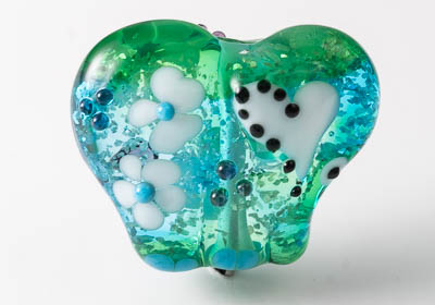 Glittery Lampwork Elephant Bead