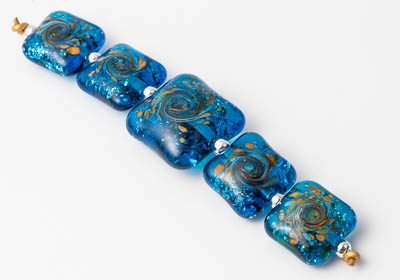 Swirly Lampwork Bead Set