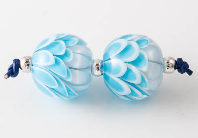 Lampwork Dahlia Beads