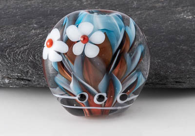 Dahlia Lampwork Bead