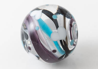 Large Lampwork Swirly Bead