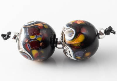 Swirly Lampwork Beads