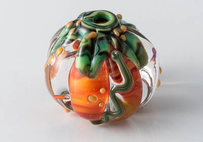 Lampwork Pumpkin Bead