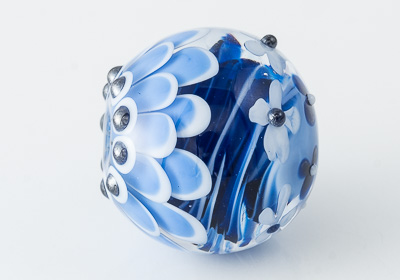 Lampwork Dahlia Bead