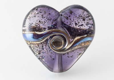 Sparkly Lampwork Heart Bead