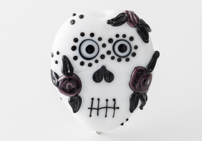 Lampwork Skull Bead